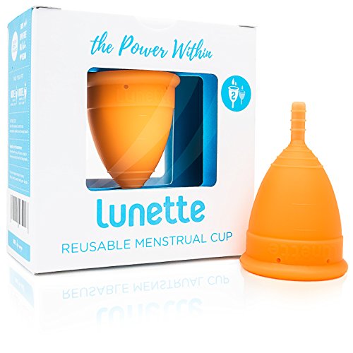 Lunette Menstruationstasse - Orange - Model 2 für normale oder starke Blutung – (DE Version)