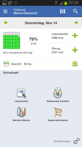 Kalorienzähler FatSecret