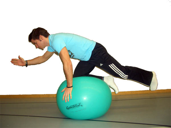 Gymnastikball Übungen - Balance Übung