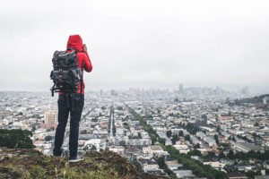 Wandern, Regen