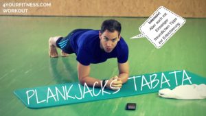Plankjacks Tabata Workout Titelbild