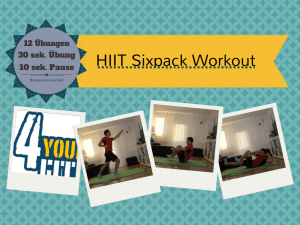 Sixpack Workout HIIT